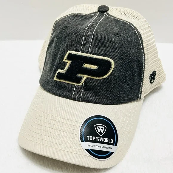 Top of the World Purdue Boilermakers Offroad Trucker Hat Cap Adjustable Black‎
