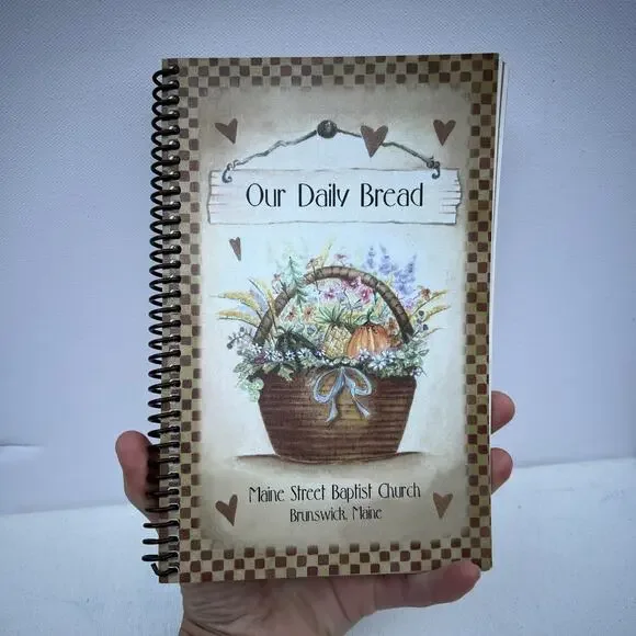 Local Maine Church Community Spiral Cookbook Small Town suppers recipes