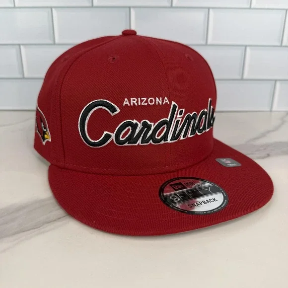 Arizona Cardinals Hat Cap Snap Back Script Mens‎ One Size NFL 9Fifty New Era