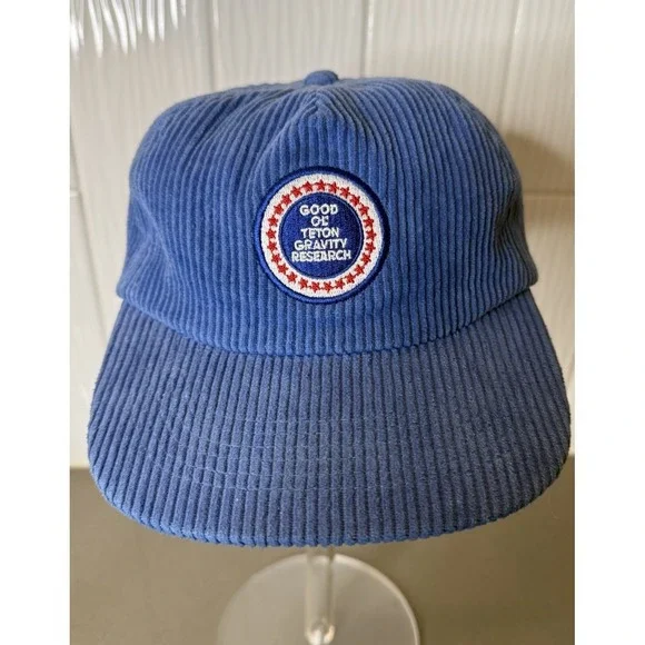 TGR Grateful Dead Corduroy Hat Blue Good Ol Teton Gravity Research Snapback EUC