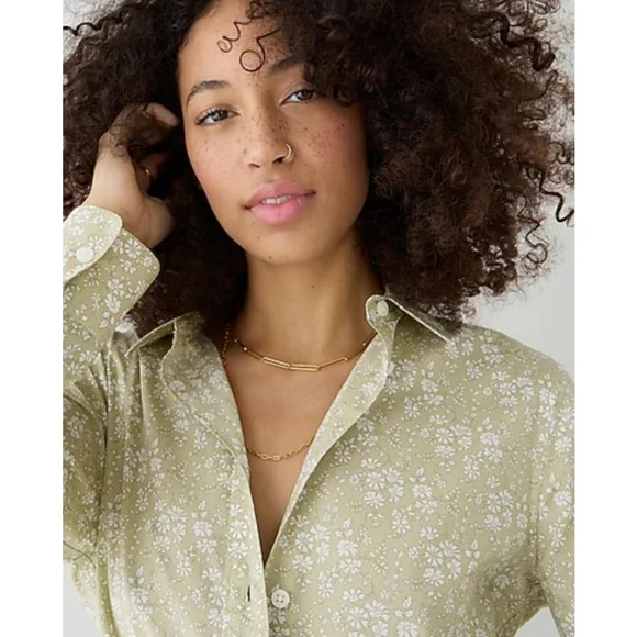 38. J.Crew Slim-fit shirt in Liberty® Capel floral organic cotton