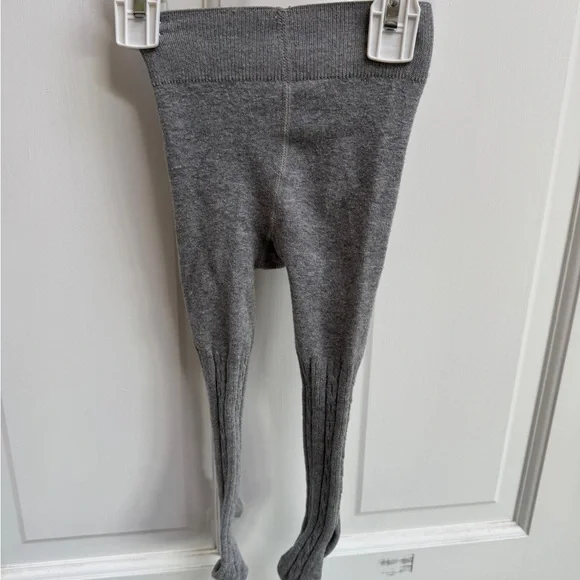 12-24M Girls Stylish Gray Knit Baby Stockings