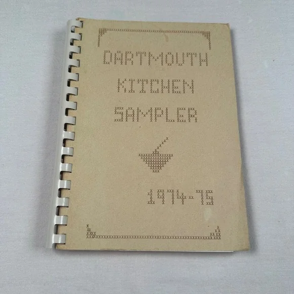 Vintage Spiral Bound Kitchen Cookbook Dartmouth Elementary School, Richardson TX