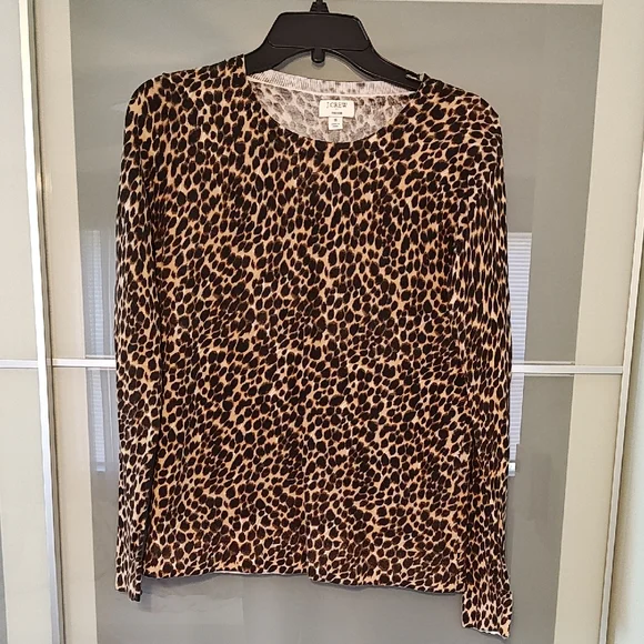 J.crew animal print sweater