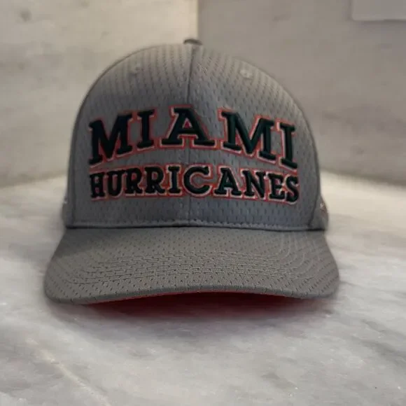 DYME LYFE University of Miami Hurricanes SnapBack perforated baseball Cap Hat