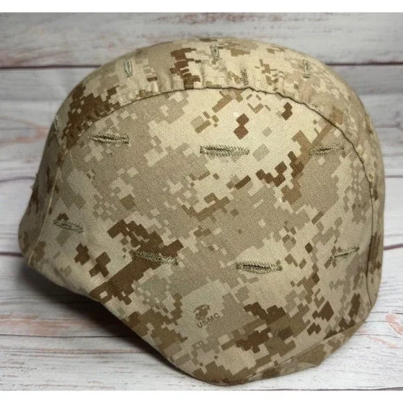 USMC M-3 MARPAT Helmet‎ W/ Cover Woodland Desert XS/S