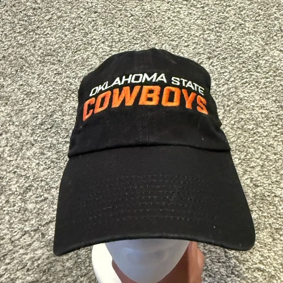 Nike Dri Fit Hat Cap Mens OSU Oklahoma State Blk Adjustable Strapback Heritage86