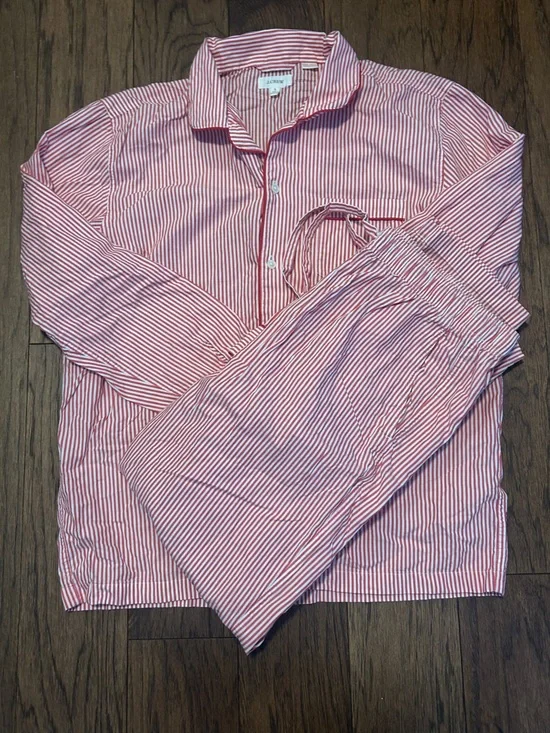 J. Crew 100% Cotton Striped Pajama Set