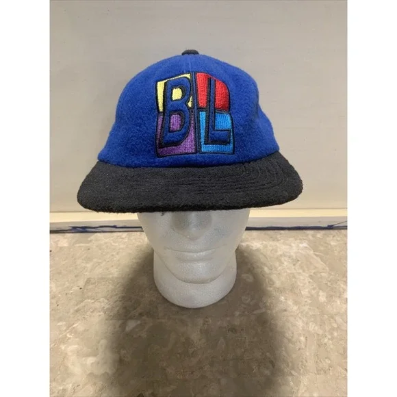 Vintage‎ 90's Bud Light Fleece SnapBack Hat Cap USA Budweiser Beer