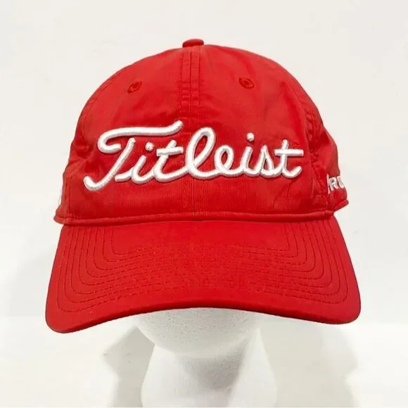 Mens Red Titlest Footjoy Golf Hat Pro V1 Size‎ XL Red White