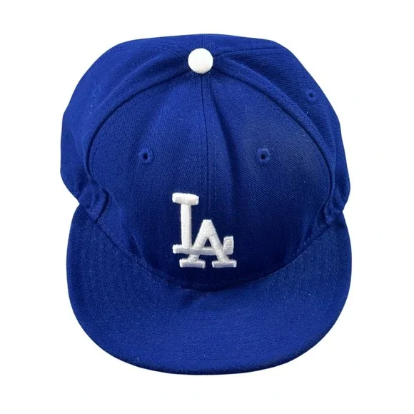 New Era Dodgers LA 59FIFTY‎ Cap Men 7 Blue MLB Authentic Collection Baseball