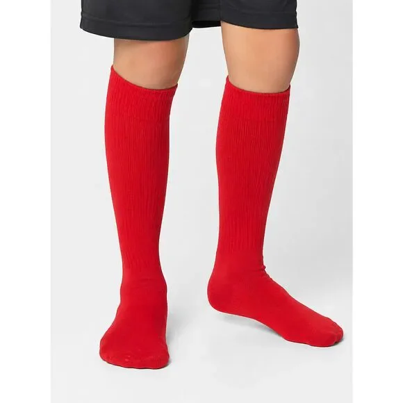 NWT Admiral Tourney II Youth Red Soccer Sports Socks One Size Athletic Knee High