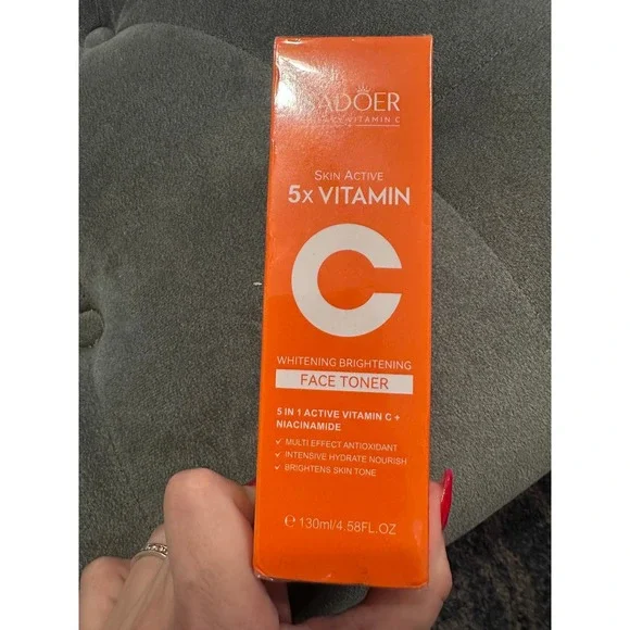 SADOER 5x Vitamin C Brightening Face Toner Skin Active Niacinamide 130ml