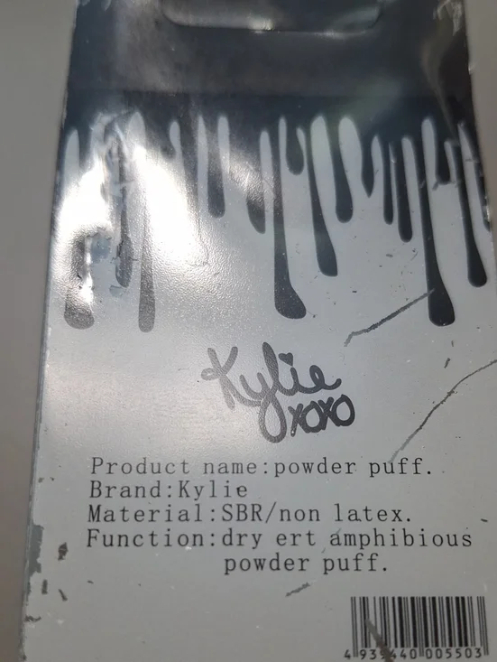 2 Kylie Light Blue Powder Puffs