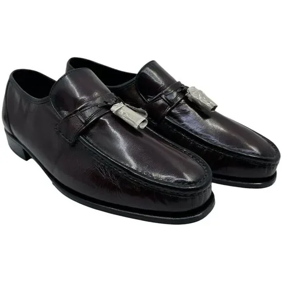 Florsheim Mens Shoes 11 3E Brown Leather Tassel Loafers Slip On Moc Toe 17090-18