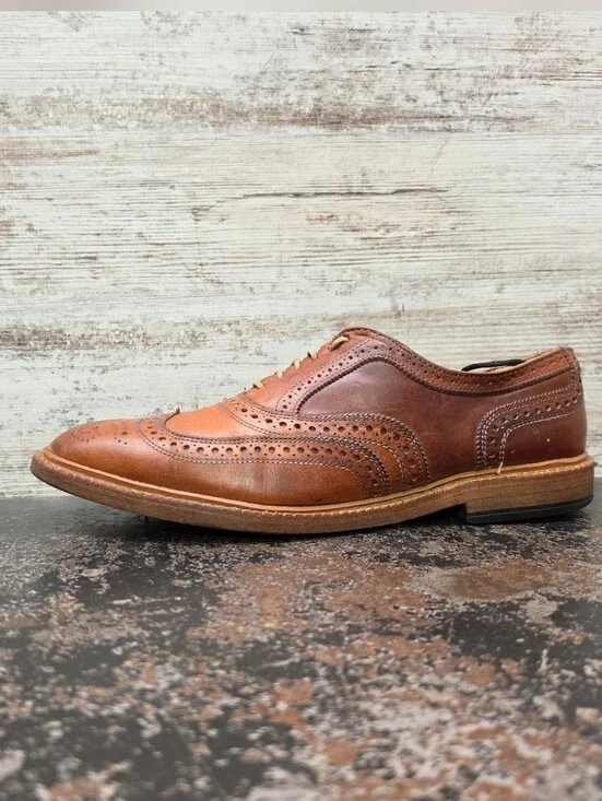 Mens Allen Edmonds Mctavish Wingtip Oxford Shoes Sz 11 B Used 26913 4035
