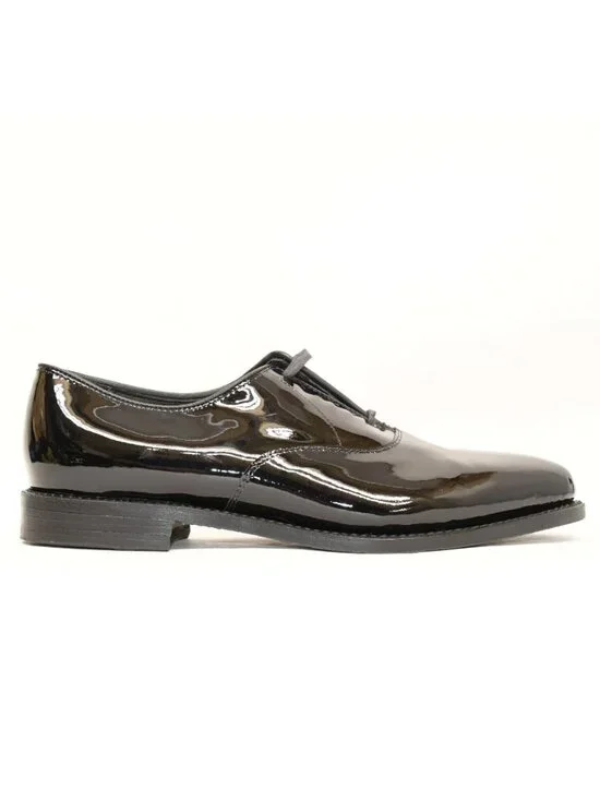 New! Allen Edmonds Carlyle Plain-toe Oxford Shoe Black Patent 8.5D 5537 DD544