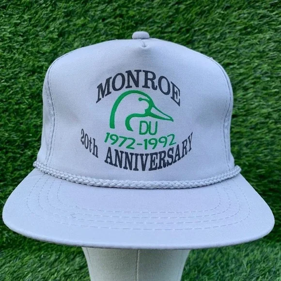 Showcase By Yupoong Monroe Wisconsin Ducks Unlimited Snapback Rope Front Hat Cap