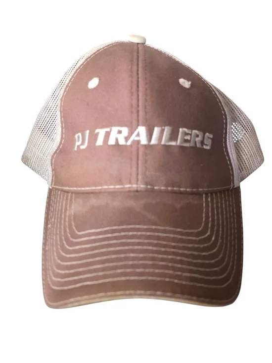 Brown Mesh-Back Baseball Cap