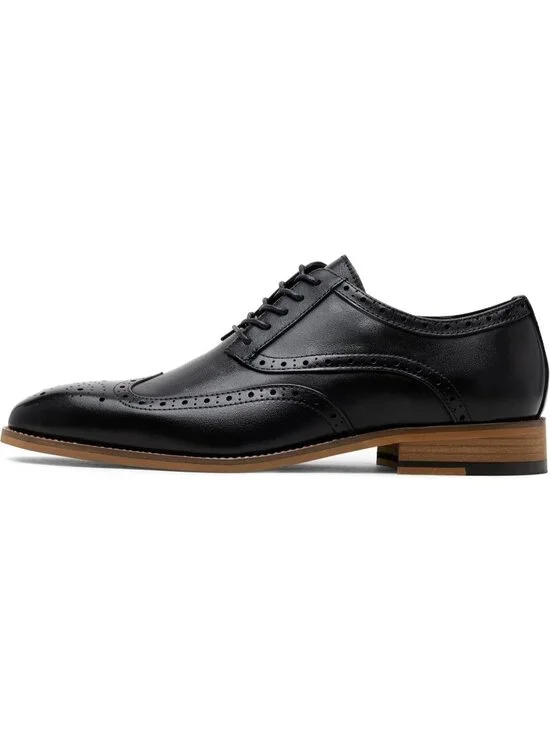 Jousen Men's Amy Black9045 Leather Comfortable Oxford Business Classic Shoes