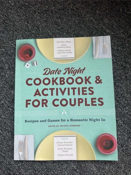 Date Night Cookbook & Activities for Couples - Teal Cover