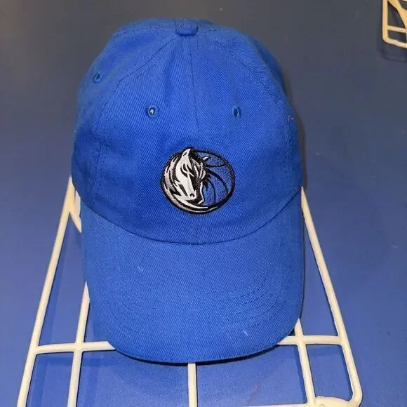 DALLAS MAVERICKS RELAX FIT ADJUSTABLE‎ STRAP CAP HAT ADIDAS ROUND LOGO BLUE