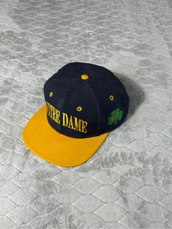 Vintage Notre Dame Fighting Irish The Game Wool Blend Snapback Hat Taiwan