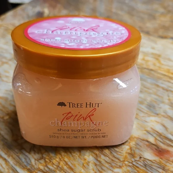 TREE HUT Pink Champagne Shea Sugar Scrub NEW