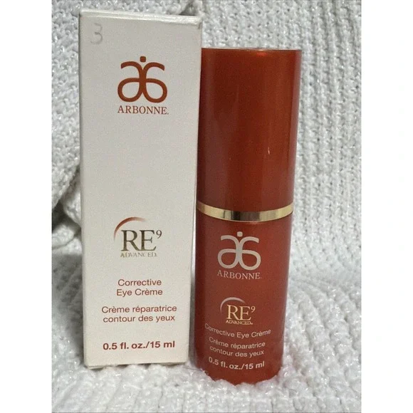 Arbonne RE9 Advanced Corrective Eye Cream Full Size 0.5oz 15g 15ml NEW