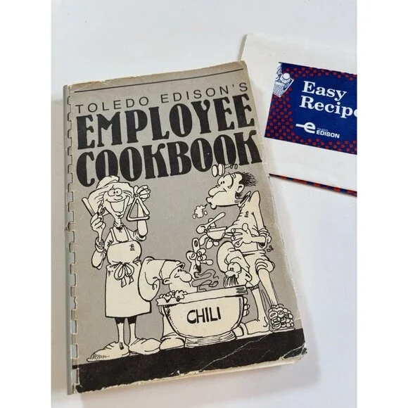 Vintage TOLEDO EDISON’s Employee's Cookbook OHIO Spiral