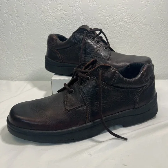 Weather Walkers Dexter Shoes Mens 13 Casual Oxford Brown Leather Lace Up Moc VTG