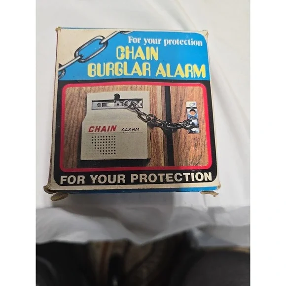 VTG Chain Burglar Alarm Home Dual Lock Protection for Doors Windows Loud Works