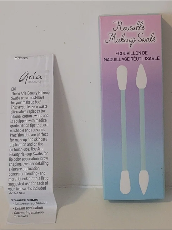 Aria Reusable Makeup Swabs - Pink Gradient