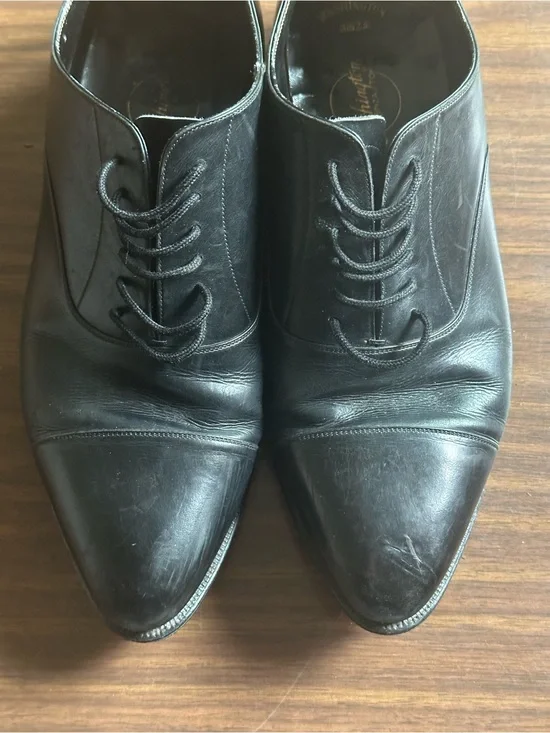Washington Ginza Tokyo Black Leather Oxfords
