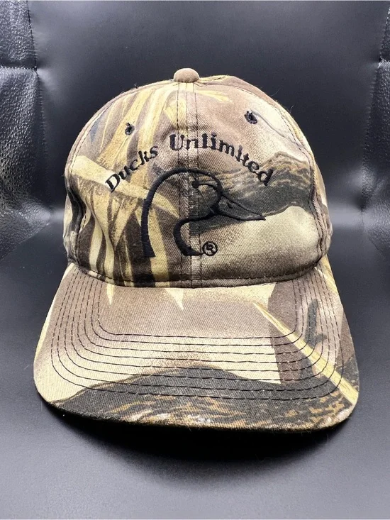 Ducks Unlimited Camo Baseball Cap - Brown Green