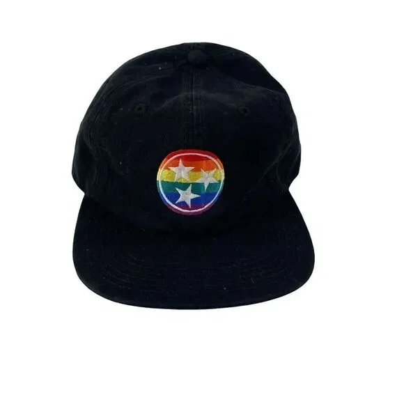 AS Colour Hat Tennessee Tri Star Rainbow Pride James Flat Bill Strap Back OS Cap