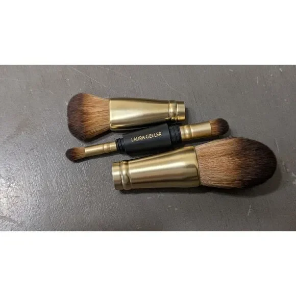 Laura Geller Geller To-Go 4-in-1 Travel Interchangable Portable Makeup Brushes