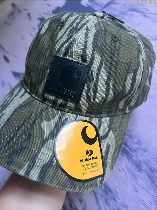 Carhartt Men's Mossy Oak Bottomland Camo Canvas Cap