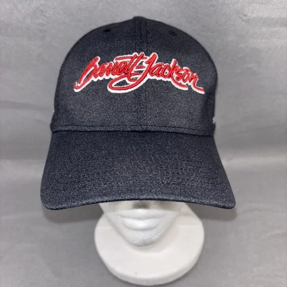 Barrett-Jackson 2018 Las Vegas Buyer Cap AHEAD Mid Fit Hook & Loop Black EUC