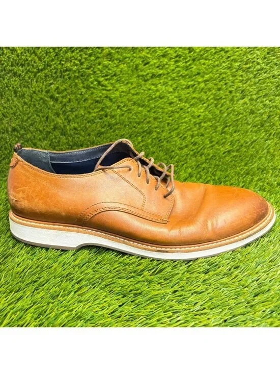 Cole Haan Morris Mens Size 11 Brown Casual Classic Leather Plain Toe Dress Shoes