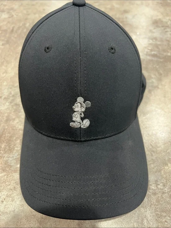 Disney Black Baseball Cap w/ Mickey Mouse adjustable strap
