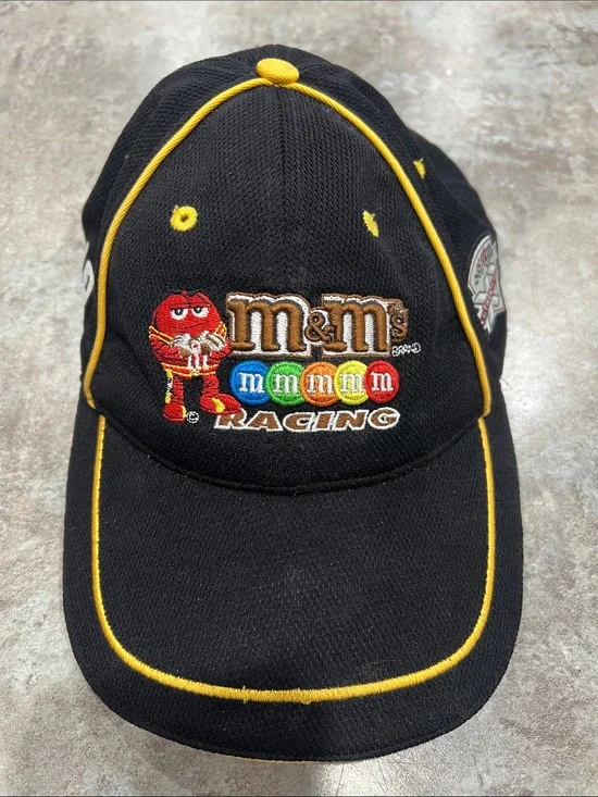 M&M'S Black Racing Cap with Yellow Piping & Multicolor Embroidery #18 Kyle Busch