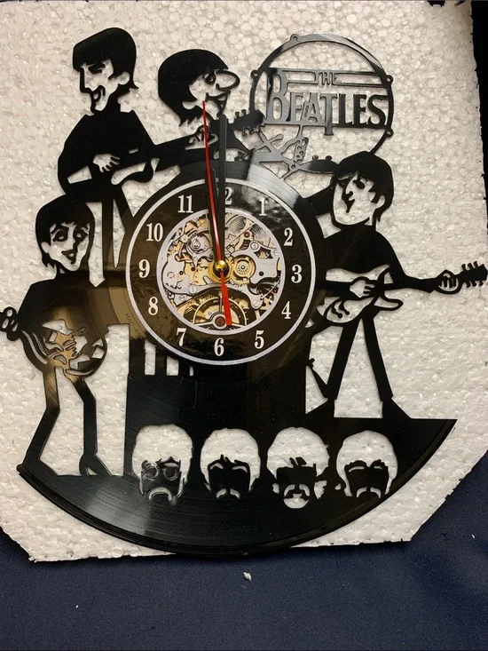 Beatles Custom Vinyl Record Wall Clock