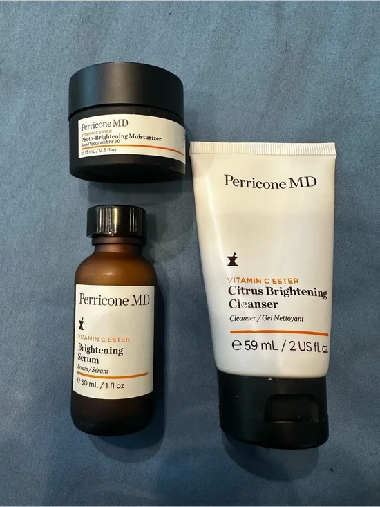 Perricone MD White and Black Vitamin C Ester Brightening Skincare Trio