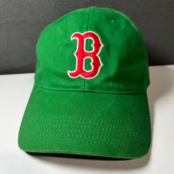 Boston Red Sox Green MLB Hat Twins Enterprise Adjustable Baseball Cap St Patty