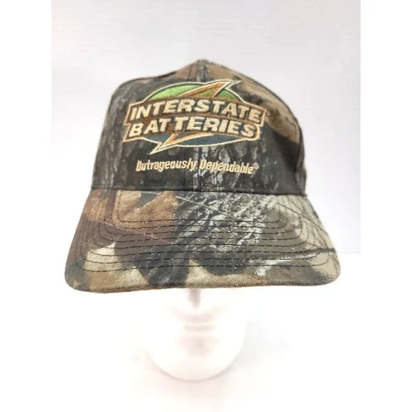 Interstate Batteries Camo Hat Camouflage Realtree Snapback Baseball Cap