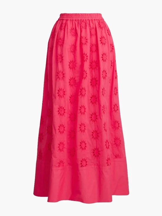 J Crew Fuchsia Pink Midi Skirt M