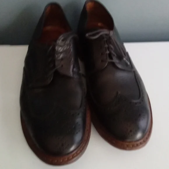 Mens Classic Wingtip Brogue Leather Dress Shoes Lace Up Oxford‎ Formal