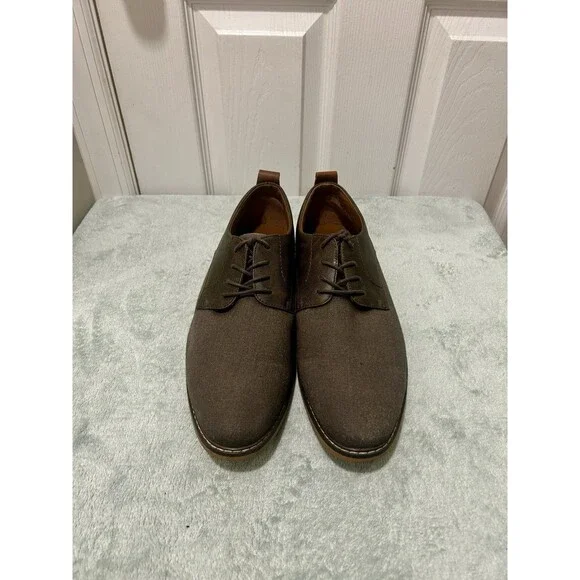 George Men’s Brown Oxford Dress Shoes Lace Up Size 13 Memory Foam Casual Formal