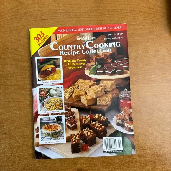 Taste of Home‎ Country Cooking Recipe Collection - Red and Yellow Cover